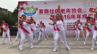 20161118紫薇社區(qū)老年協(xié)會(huì)大學(xué)匯報(bào)演出、健身球紅色娘子軍