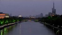 92cg.cn-楊州大運河(從黑夜到清晨、快速)高清實拍視頻素材
