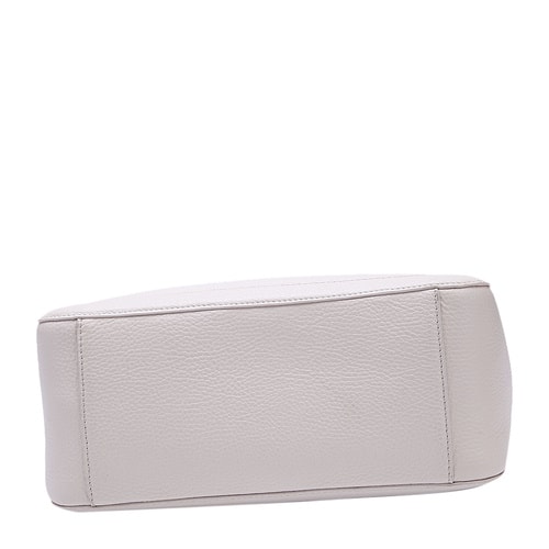 Tory Burch/湯麗柏琦奶白色車縫線logo女士手提單包&肩兩用包,52159796 15261 WOMEN BAG材質(zhì):牛皮
