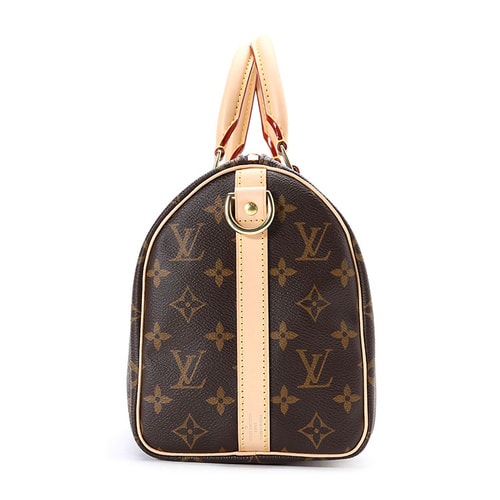 Louis Vuitton/路易威登 老花經典帆布Speedy25女士兩用手提斜挎包M41113