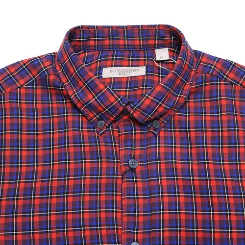 BURBERRY/博柏利 男士襯衫 純棉格紋設(shè)計男士休閑長袖襯衫
