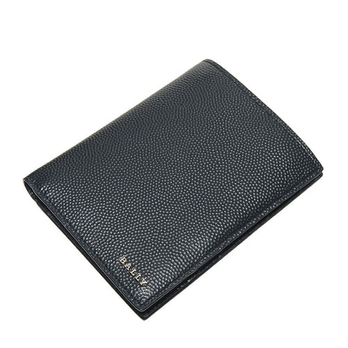 BALLY/巴利 男士深藍(lán)色牛皮短款對(duì)折錢夾 NAKRANS 07