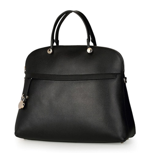FURLA 芙拉 女士黑色真皮精致時尚手提單肩包 768395
