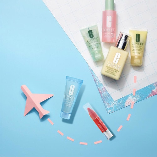 Clinique/倩碧大黃油組合裝（卓越潤(rùn)膚乳200ml+宛若新生精華露15ml+蠟筆小胖唇膏筆02#1.2g）