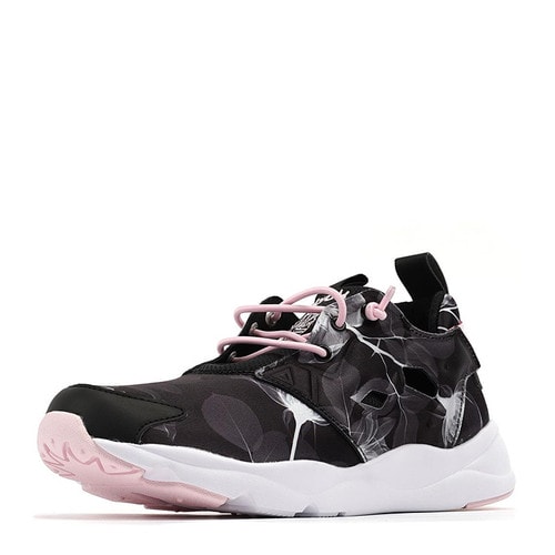 REEBOK/銳步 皮革拼接 FURYLITE GRAPHIC 女士運(yùn)動(dòng)鞋