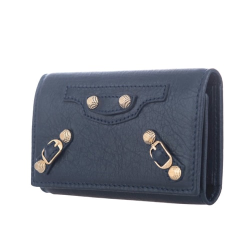 Balenciaga/巴黎世家 女士藍(lán)色羊皮鑰匙包小型皮具 285377 D940G 4012