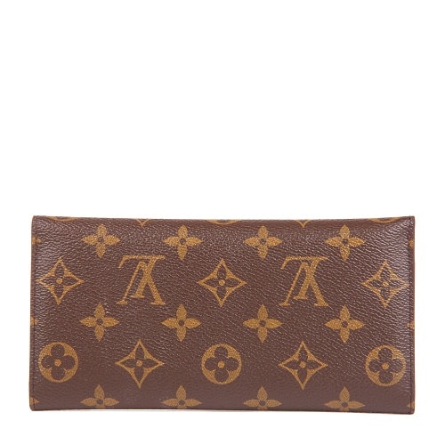 Louis Vuitton/路易威登 老花色配玫紫色Monogram帆布女士三折錢(qián)包（含可拆卸手袋）M60708