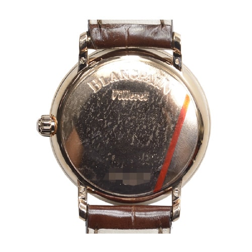 BLANCPAIN/寶珀玫瑰金鑲鉆 機(jī)械女表 6102-2987-55A