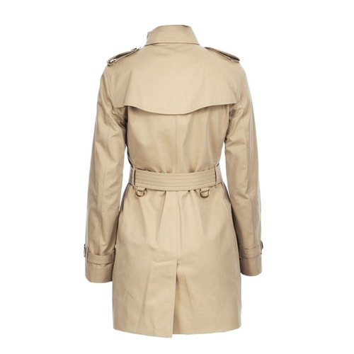 BURBERRY/博柏利 2016年秋冬款純棉 雙排扣 翻領(lǐng)長袖 中長款Trench 風衣 女士外套#3900461