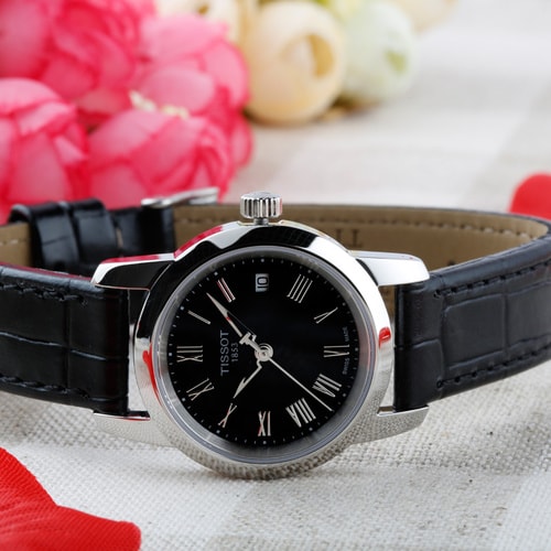 TISSOT/天梭手表 夢(mèng)幻系列石英皮帶女士手表T033.210.16.053.00（全球聯(lián)保）