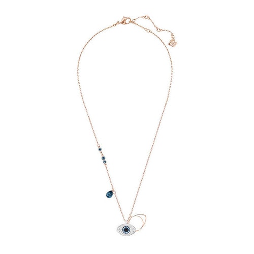 Swarovski/施華洛世奇 Duo Evil Eye 惡魔之眼鎖骨項(xiàng)鏈 5172560 161202