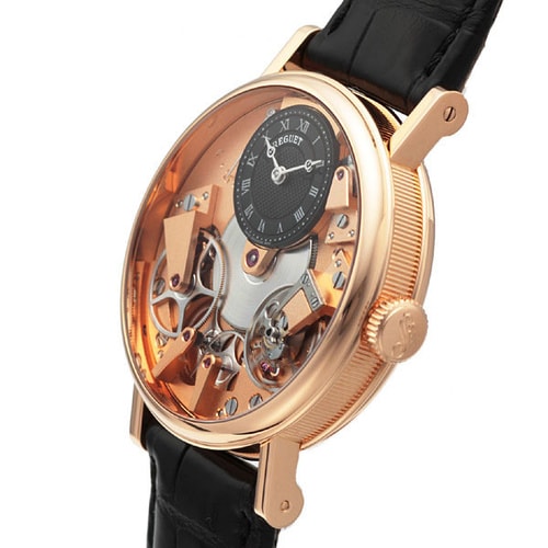 Breguet/寶璣傳世系列玫瑰金手動(dòng)機(jī)械男表7027BR/R9/9V6