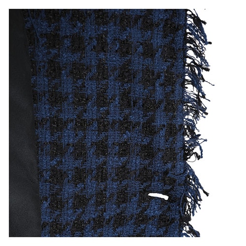 MSGM/MSGM 女士雙排扣毛邊裝飾棉混紡?fù)馓?EL
