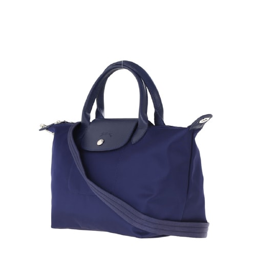 Longchamp/瓏驤 女士短柄厚款尼龍手提包單肩包 1512 海藍