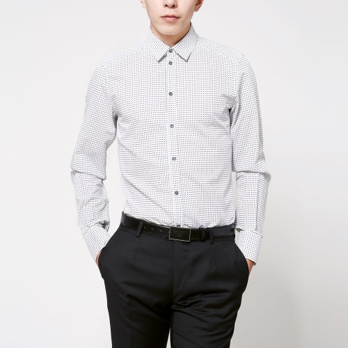 Dolce&Gabbana/杜嘉班納男士襯衫-男士白色棉經(jīng)典襯衫