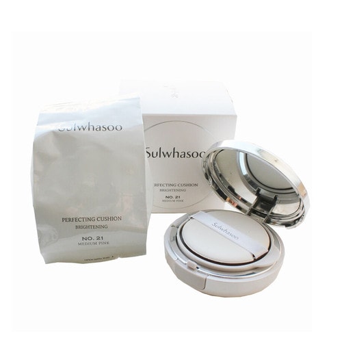 Sulwhasoo 雪花秀 致美潤(rùn)白木蓮花水晶貝氣墊BB霜 #21 15克+替換裝15克