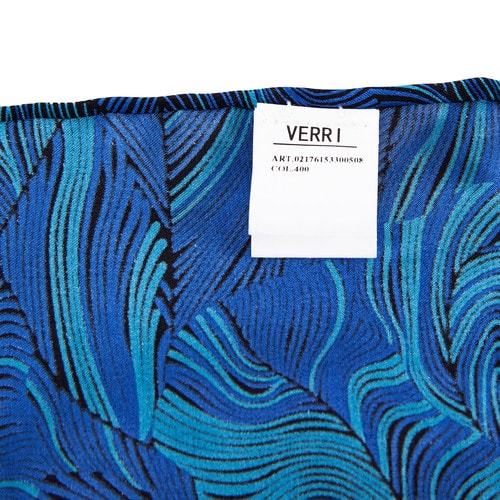VERRI/VERRI 男士藍(lán)色花紋桑蠶絲口袋巾