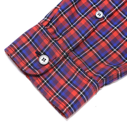 BURBERRY/博柏利 男士襯衫 純棉格紋設(shè)計男士休閑長袖襯衫