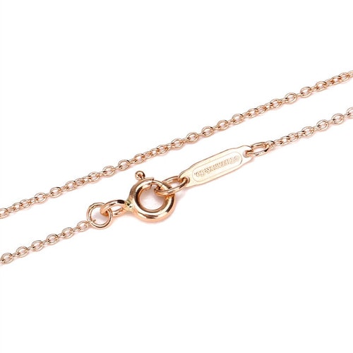 Tiffany & Co 蒂芙尼 時(shí)尚女士光輝燈塔鑰匙典雅吊墜18K玫瑰金項(xiàng)鏈 161031