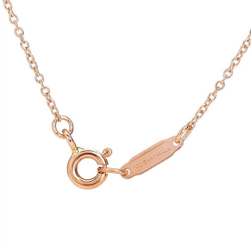 Tiffany & Co 蒂芙尼 時(shí)尚女士光輝燈塔鑰匙典雅吊墜18K玫瑰金項(xiàng)鏈 161031