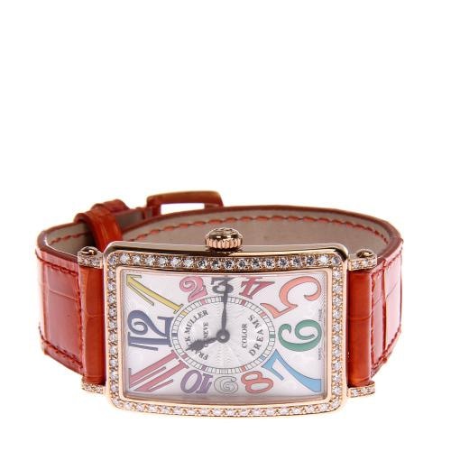 Franck Muller/法蘭克穆勒玫瑰彩色時(shí)間石英腕表 952QZ